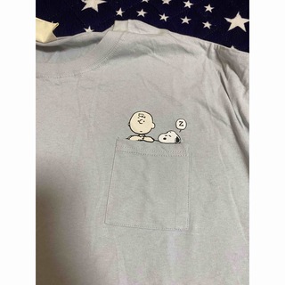 シマムラ(しまむら)のスヌーピー　Tシャツ　水色3L(Tシャツ(半袖/袖なし))
