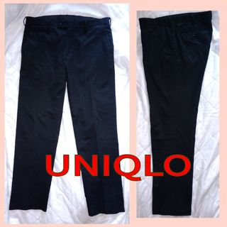 ユニクロ(UNIQLO)の【値下げ】UNIQLO  チノパン(ストレッチ) 黒 ＸＬ(チノパン)