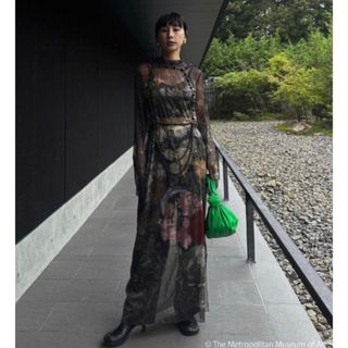 アメリヴィンテージ(Ameri VINTAGE)のAMERI×THE MET SHEER DRESS(ロングワンピース/マキシワンピース)