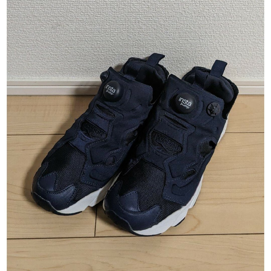 23.5 良品 Reebok INSTAPUMP FURY OG 紺 白