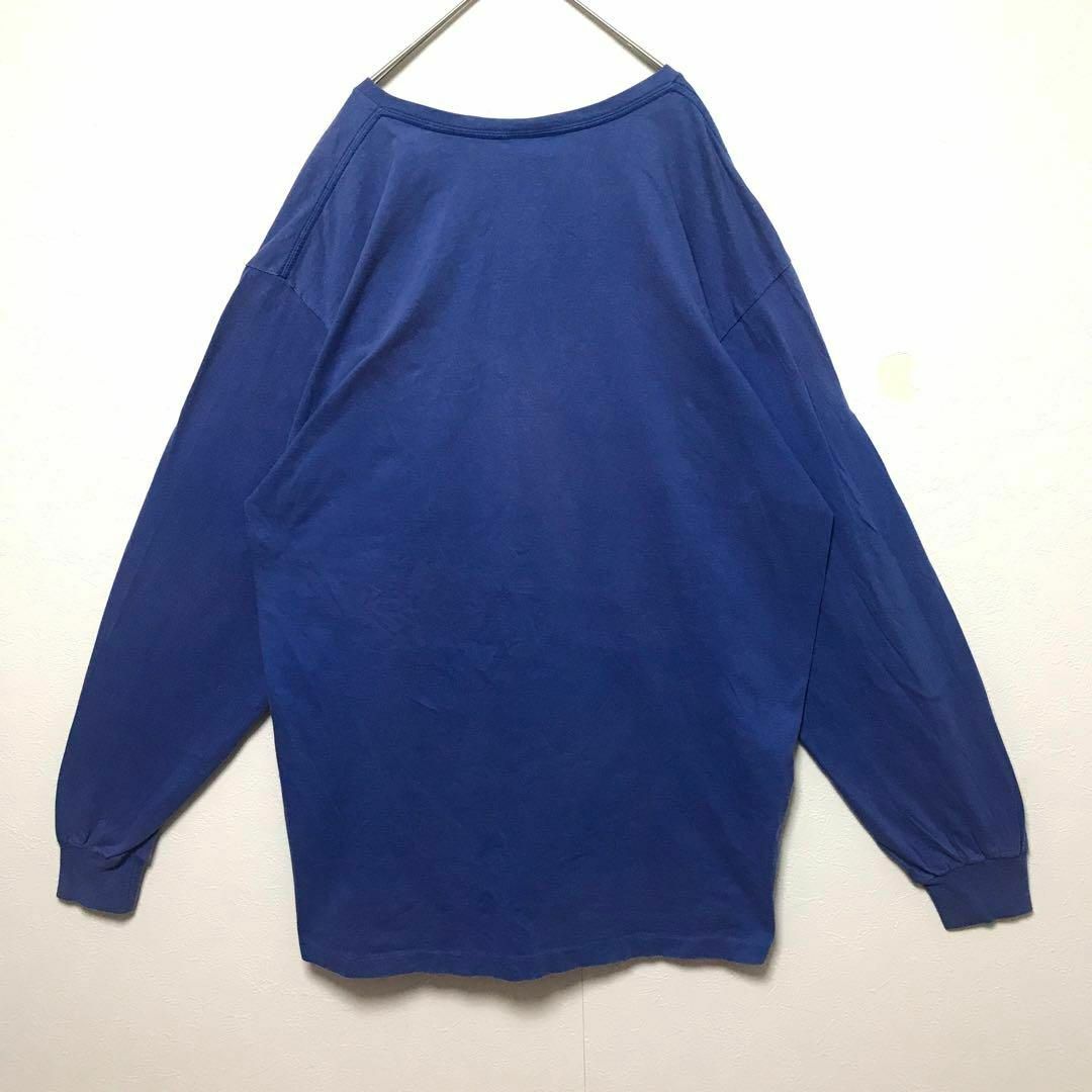 POLO RALPH LAUREN(ポロラルフローレン)の90s polo sport ブルー ポロベア ロングTシャツ メンズのトップス(Tシャツ/カットソー(七分/長袖))の商品写真