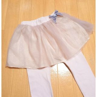 ベベ(BeBe)の美品◆ベベ スラップスリップ ◆お星様のキラキラチュールスカッツ(パンツ/スパッツ)