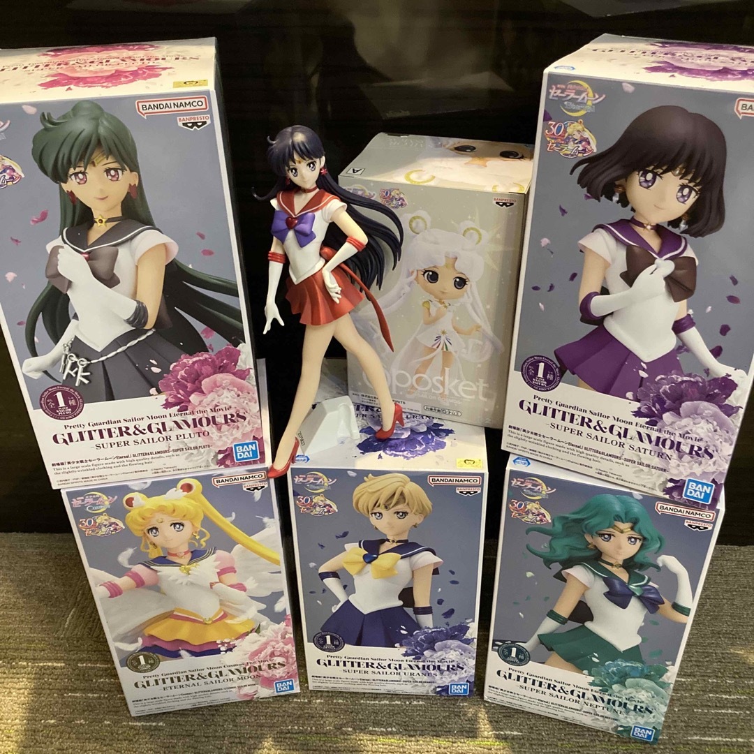 セーラームーン glitter&glamours フィギュア Qposおまけ付き