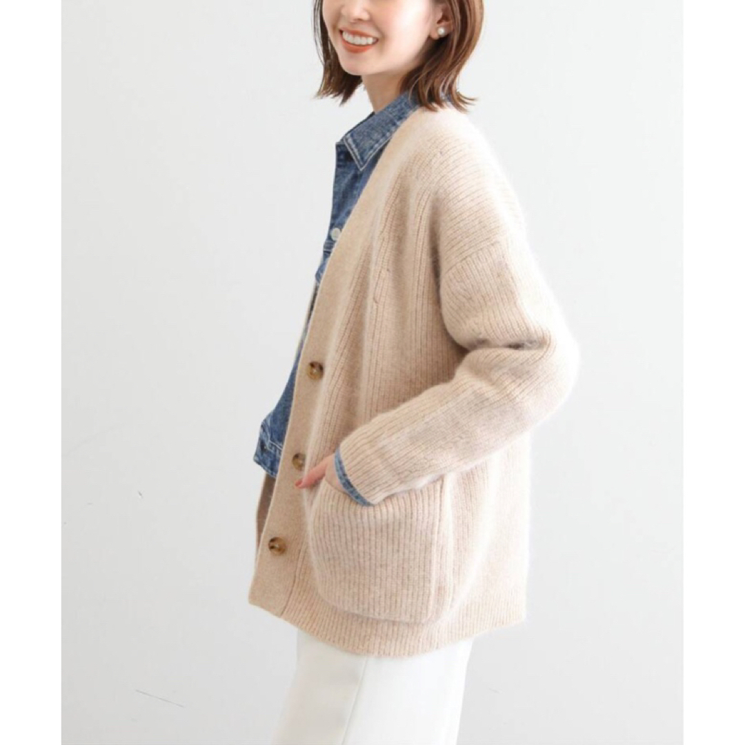 【新品】SLOBE IENA フラッフィーアンゴラ混カーディガン 【新品】SLOBE IENA フラッフィーアンゴラ混カーディガン