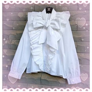 トッコクローゼット(TOCCO closet)のボウタイリボン♡フロントフリル♡ダブルフリル♡ブラウス(シャツ/ブラウス(長袖/七分))