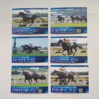 JRA函館競馬場 メモリアルレースカード6枚 札幌競馬場コラボ(ノベルティグッズ)