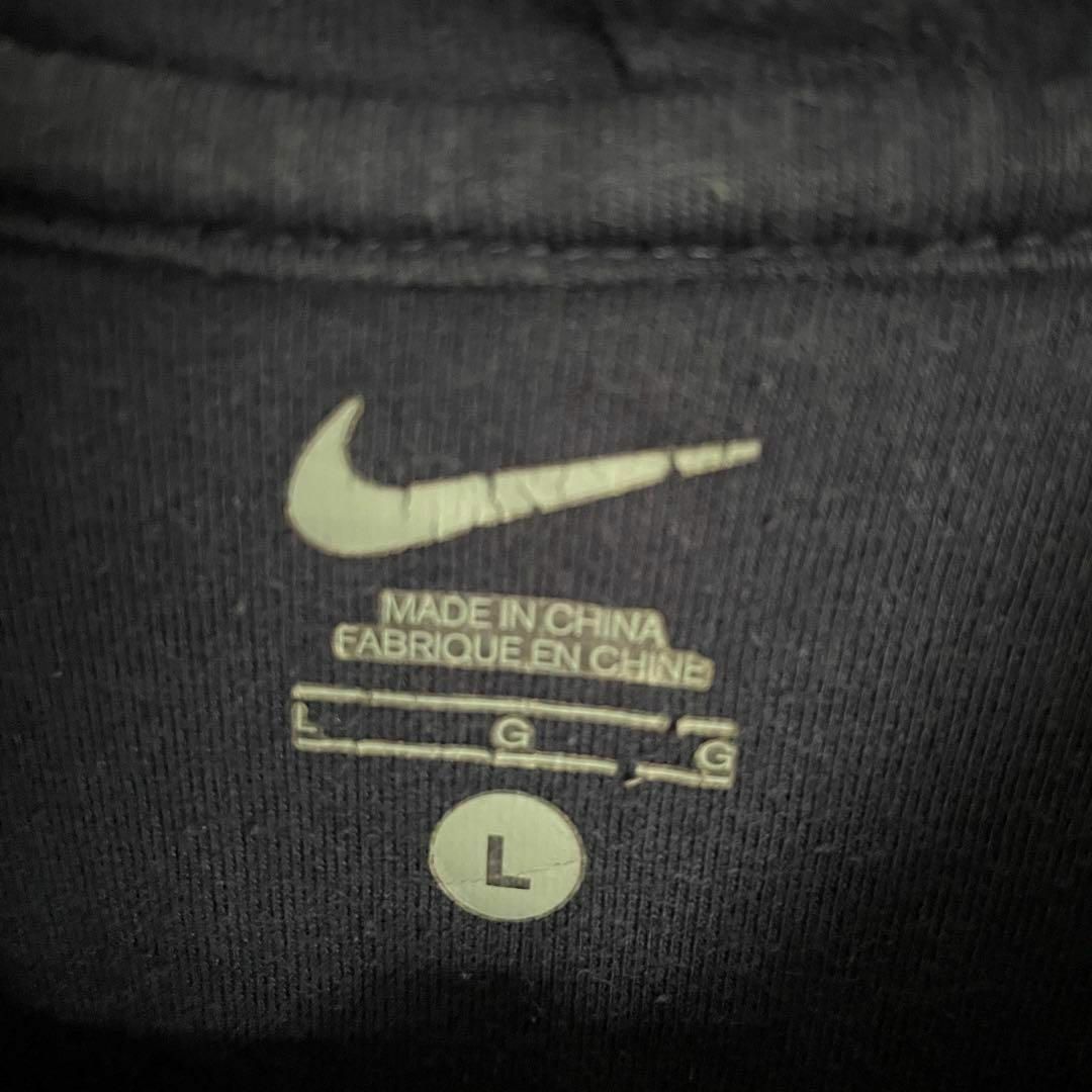 NIKE ナイキ パーカー プルオーバー 刺繍 IRVINE 裏起毛 紺 L