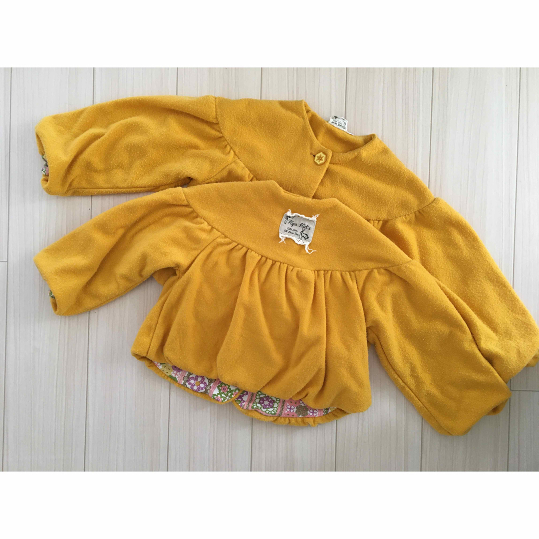 2着セット★姉妹 双子コーデ 110 120 キッズ/ベビー/マタニティのキッズ服女の子用(90cm~)(コート)の商品写真