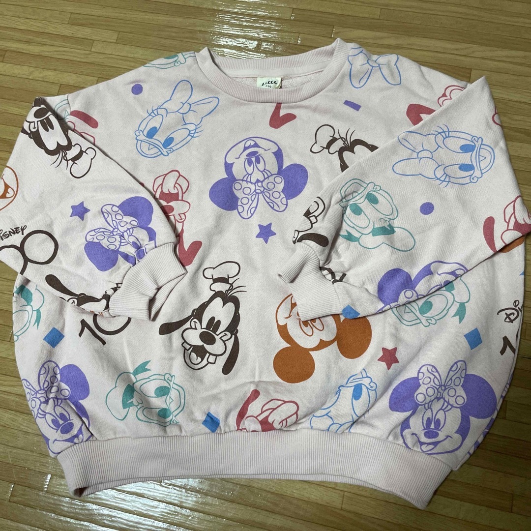 しまむら(シマムラ)のディズニーTシャツ キッズ/ベビー/マタニティのキッズ服女の子用(90cm~)(Tシャツ/カットソー)の商品写真