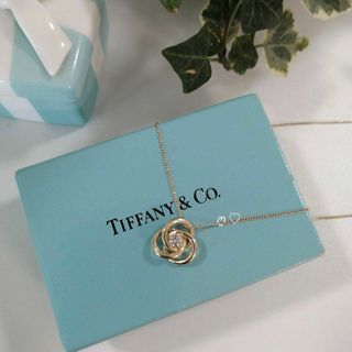 ティファニー　トリプルラウンドダイヤモンドネックレス　0.2ct　Ꮶ18ゴールド