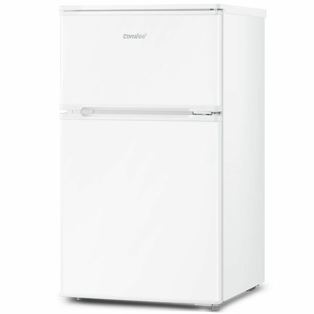【色: ホワイト】COMFEE' 冷蔵庫 90L 2ドア 右開き ホワイト RC