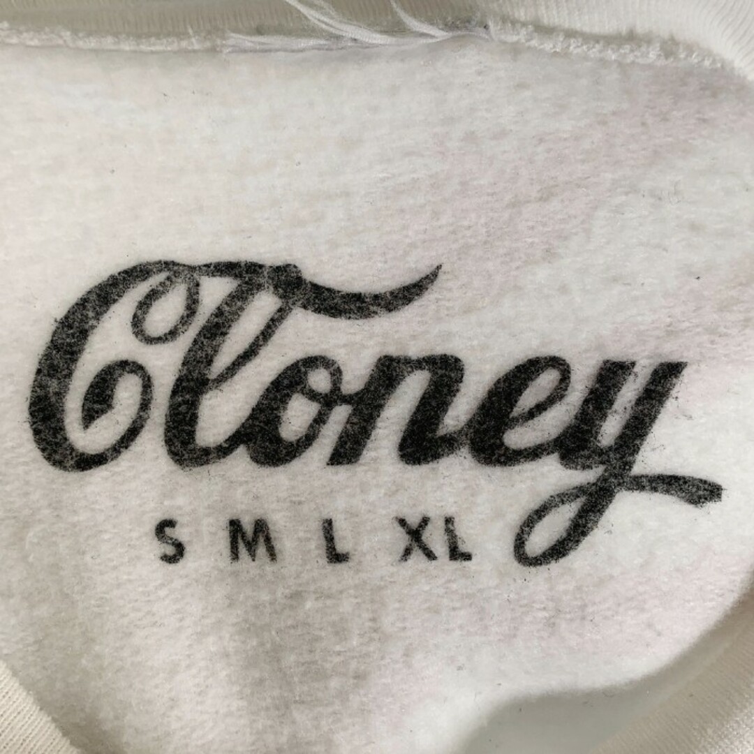 Cloney クロニー The BEVERLEY HILLS HOTEL プリント スウェットクルーネックトレーナー ホワイト Size L-XL 相当 8