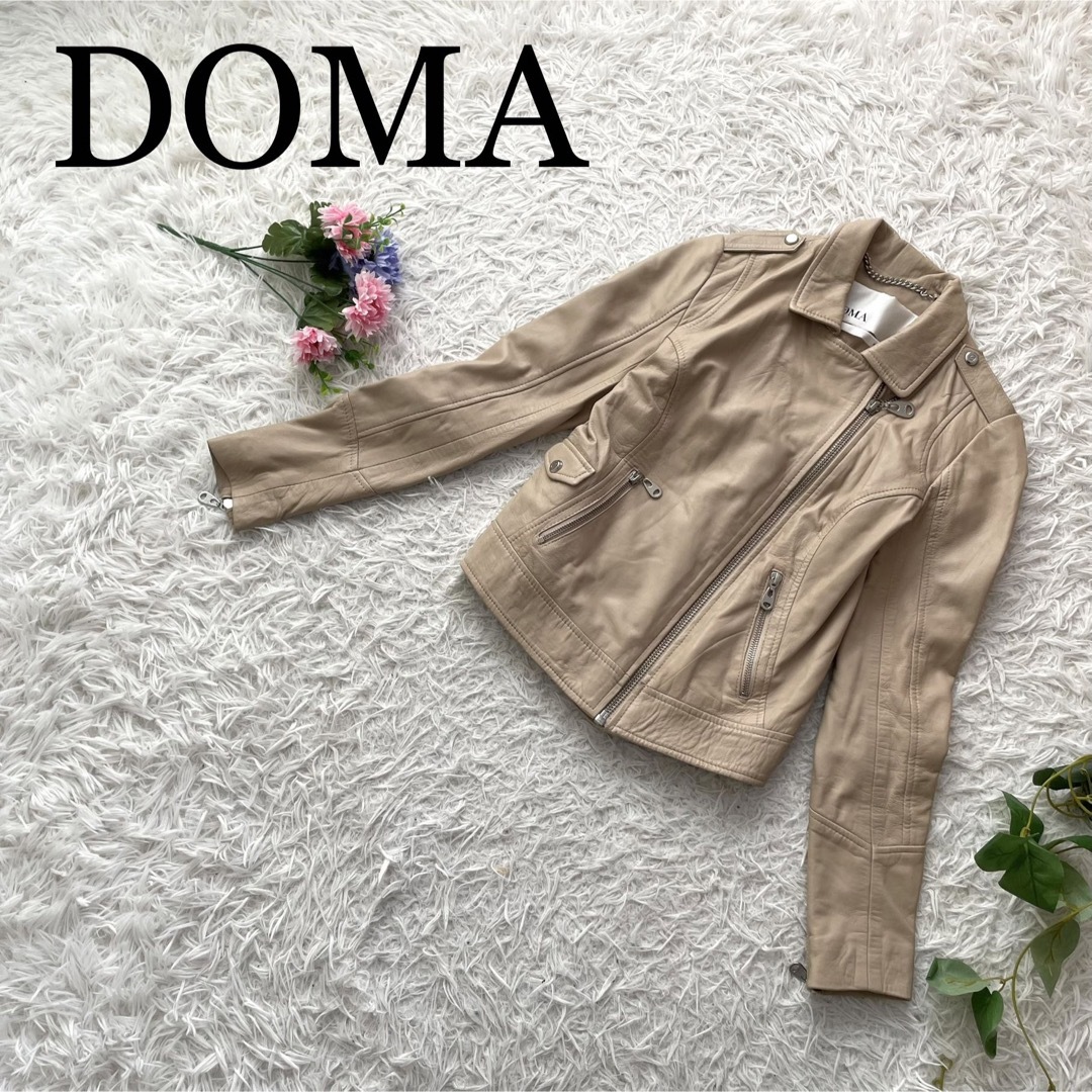 【高級素材】DOMA LETHER ドーマ　シングルライダース　ジャケット