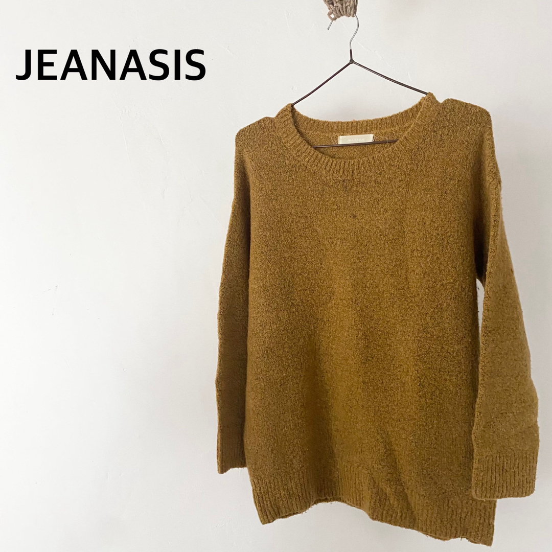 JEANASIS(ジーナシス)のJEANASIS ジーナシス　ニット　トップス　フリーサイズ レディースのトップス(ニット/セーター)の商品写真