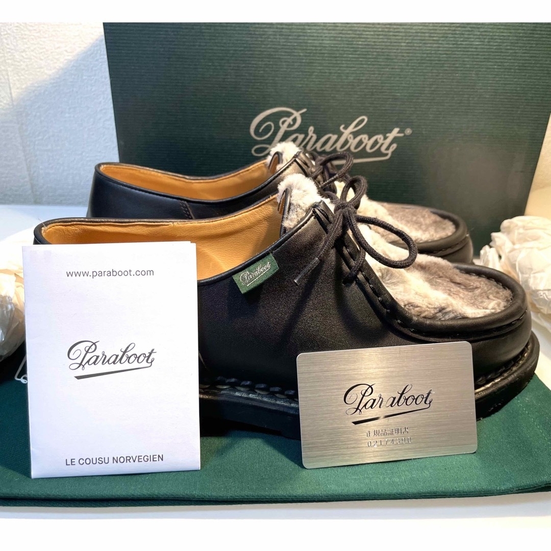 Paraboot - 美品 パラブーツ ミカエル ユナイテッドアローズ 別注黒