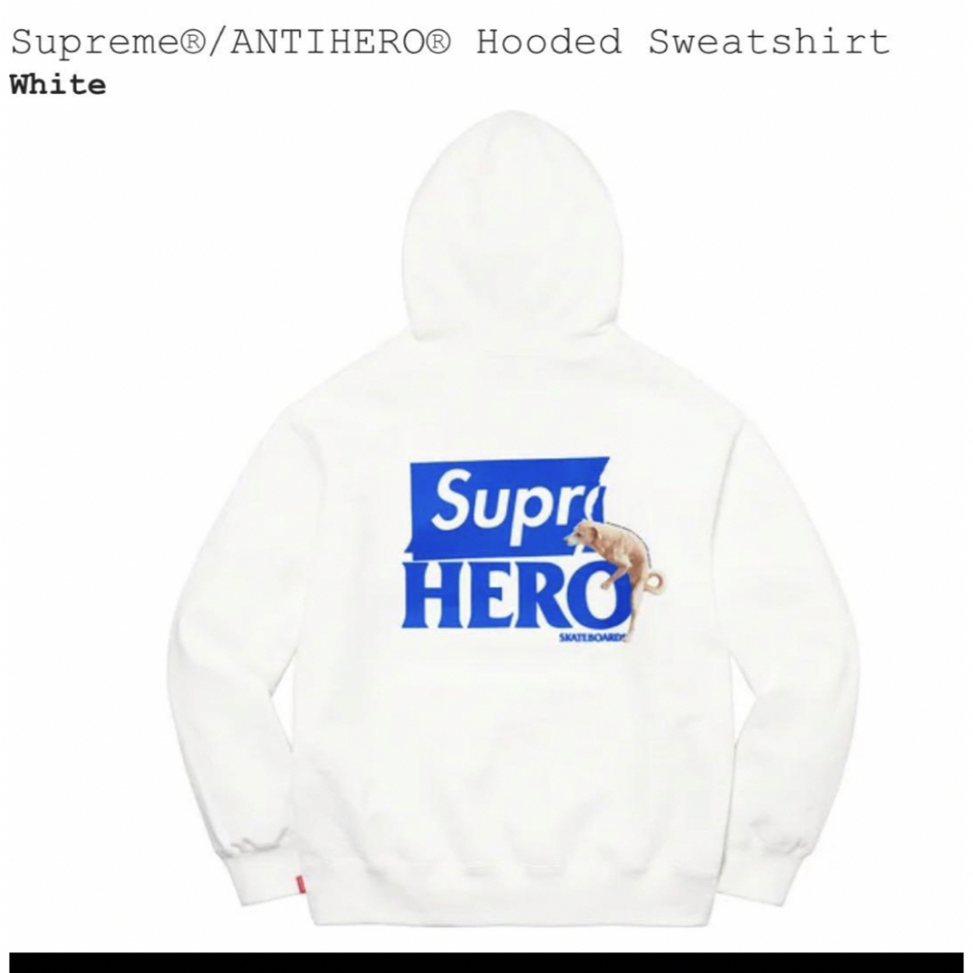 Supreme ANTIHERO Sweatshirt パーカー 白 white