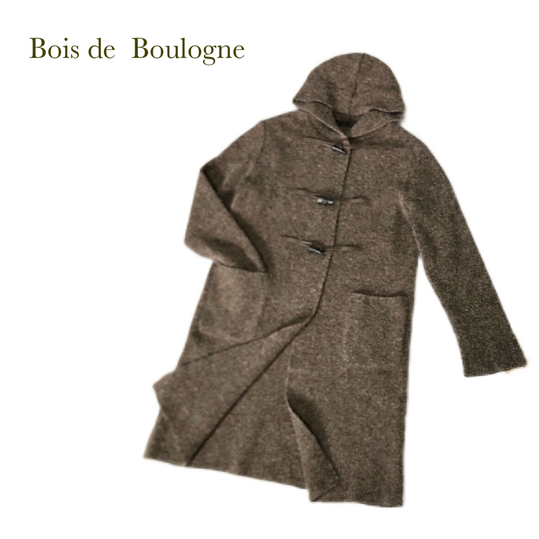 佐藤繊維「Bois de Boulogne」ニットツイードフーデッドコート
