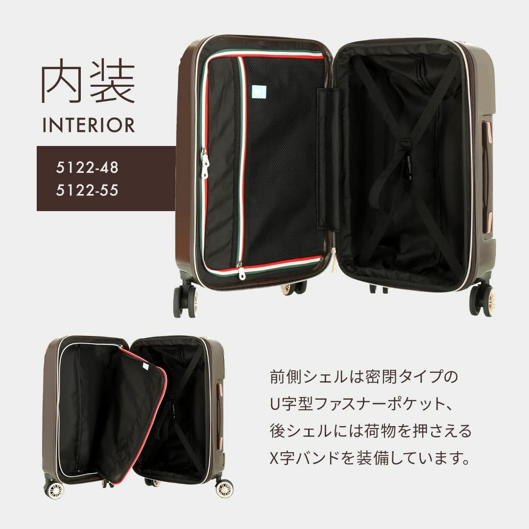 【色: Mint Green】[レジェンドウォーカー] スーツケース (1泊2日