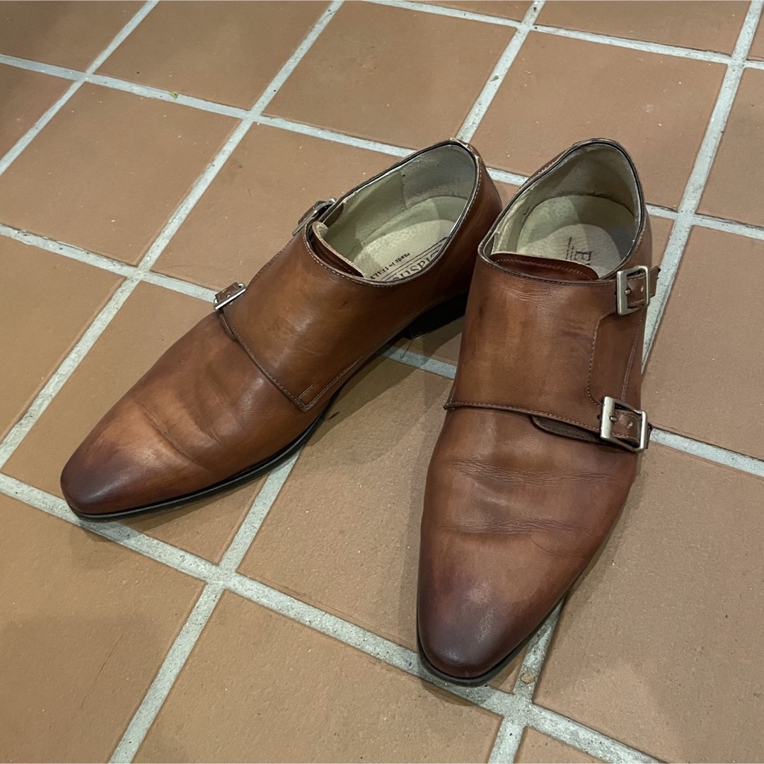 エスラティコ　イタリア　本革　ビジネス　41 ブラウン  メンズの靴/シューズ(ドレス/ビジネス)の商品写真