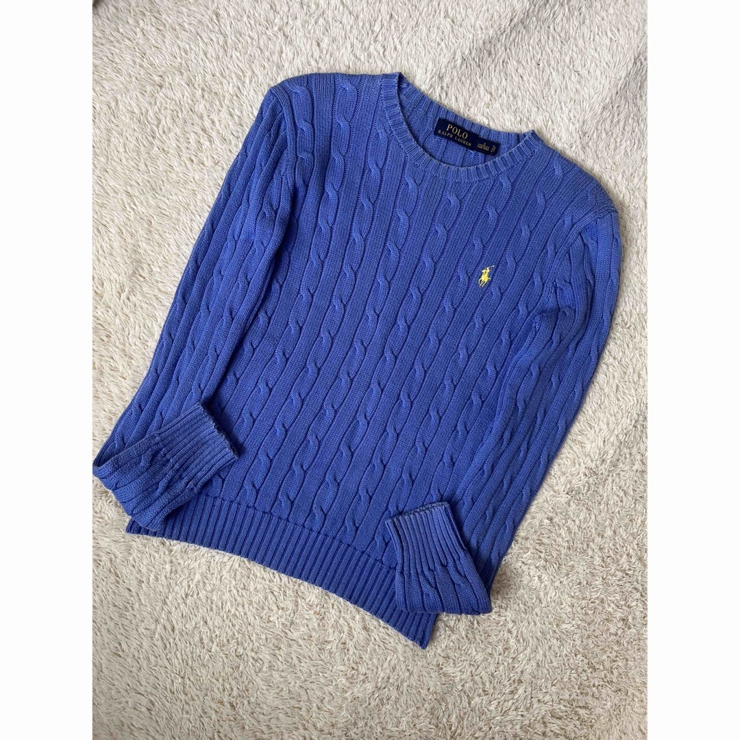 POLO RALPH LAUREN(ポロラルフローレン)のポロ　ラルフローレン　ニット　セーター　トップス　ケーブル　コットン　人気　完売 レディースのトップス(ニット/セーター)の商品写真