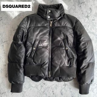 ディースクエアードDSQUARED2ライダースジャケット レザージャケット38ライダースジャケット