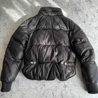 DSQUARED2 - ディースクエアード レザーダウンジャケット 38 本革 黒の
