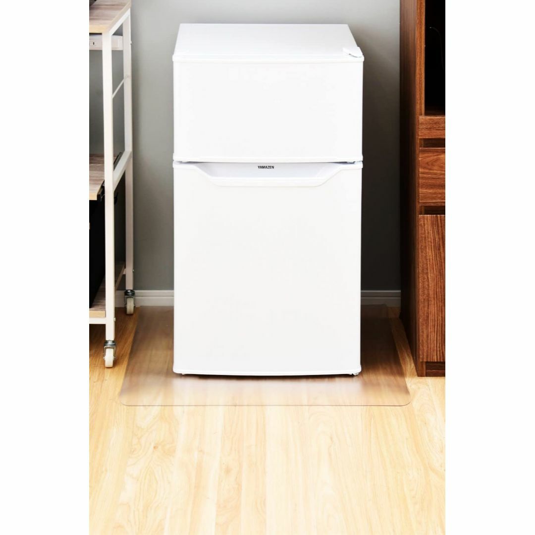 【色: クリア】[山善] 冷蔵庫マット 傷防止マット 幅65×奥行70cm 厚さ