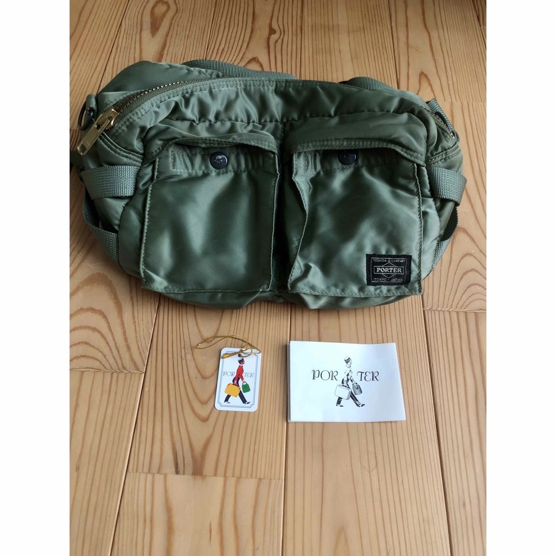 PORTER 吉田カバン/タンカー ウエストバッグ 正規店購入 セージグリーン-