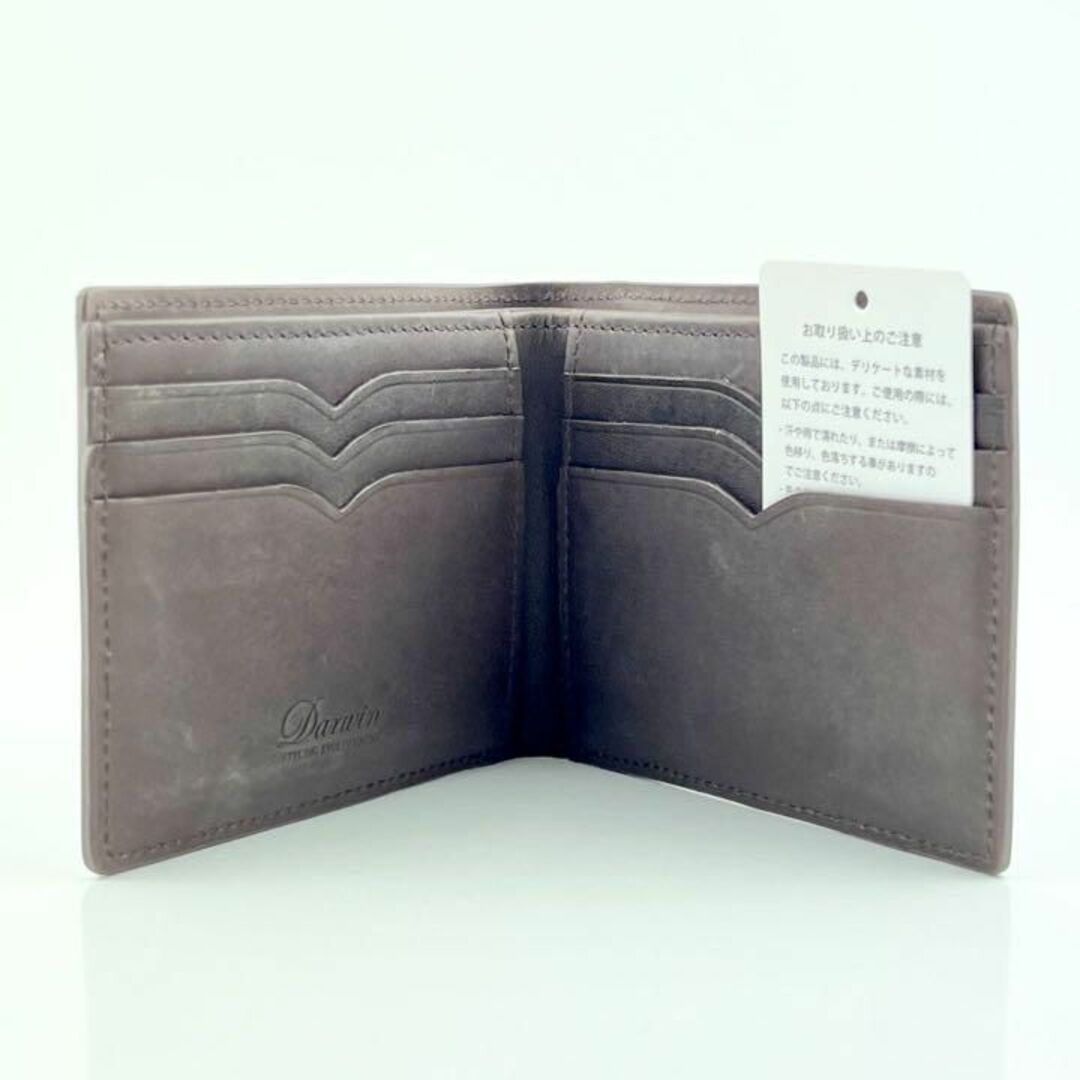 【匿名配送】新品 未使用本革 二つ折り 財布 お財布 カード コンパクト レディースのファッション小物(財布)の商品写真