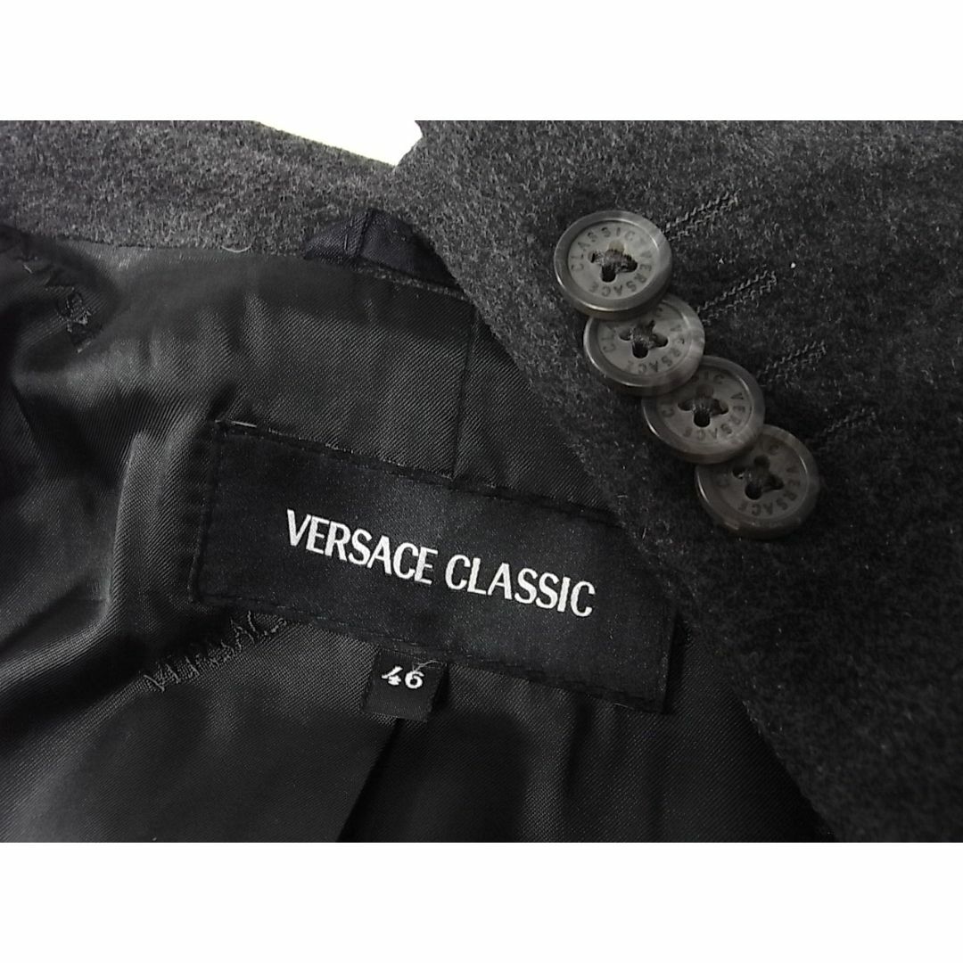 VERSACE(ヴェルサーチ)のsize46☆極美品☆ヴェルサーチクラシック カシミア混チェスターコート メンズのジャケット/アウター(チェスターコート)の商品写真