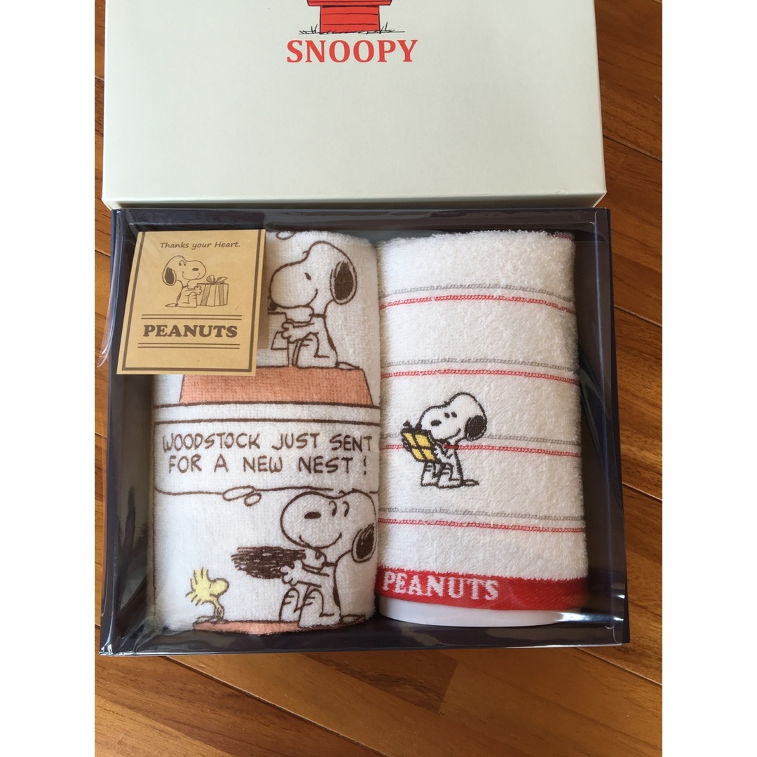 西川(ニシカワ)のSNOOPYウォッシュタオル2枚組 エンタメ/ホビーのアニメグッズ(タオル)の商品写真