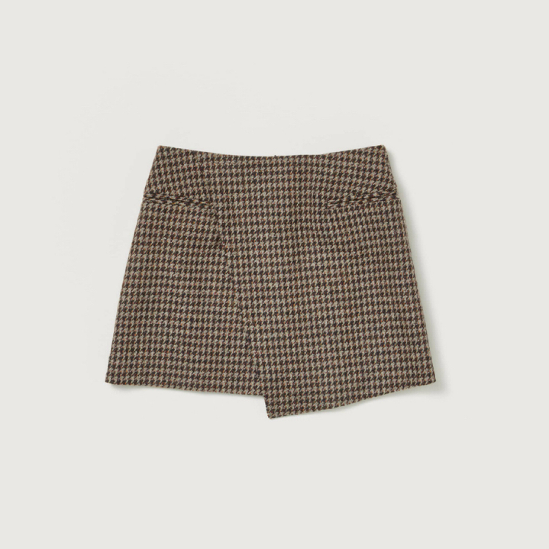 AURALEE BRITISH WOOL TWEED MINI SKIRT 1