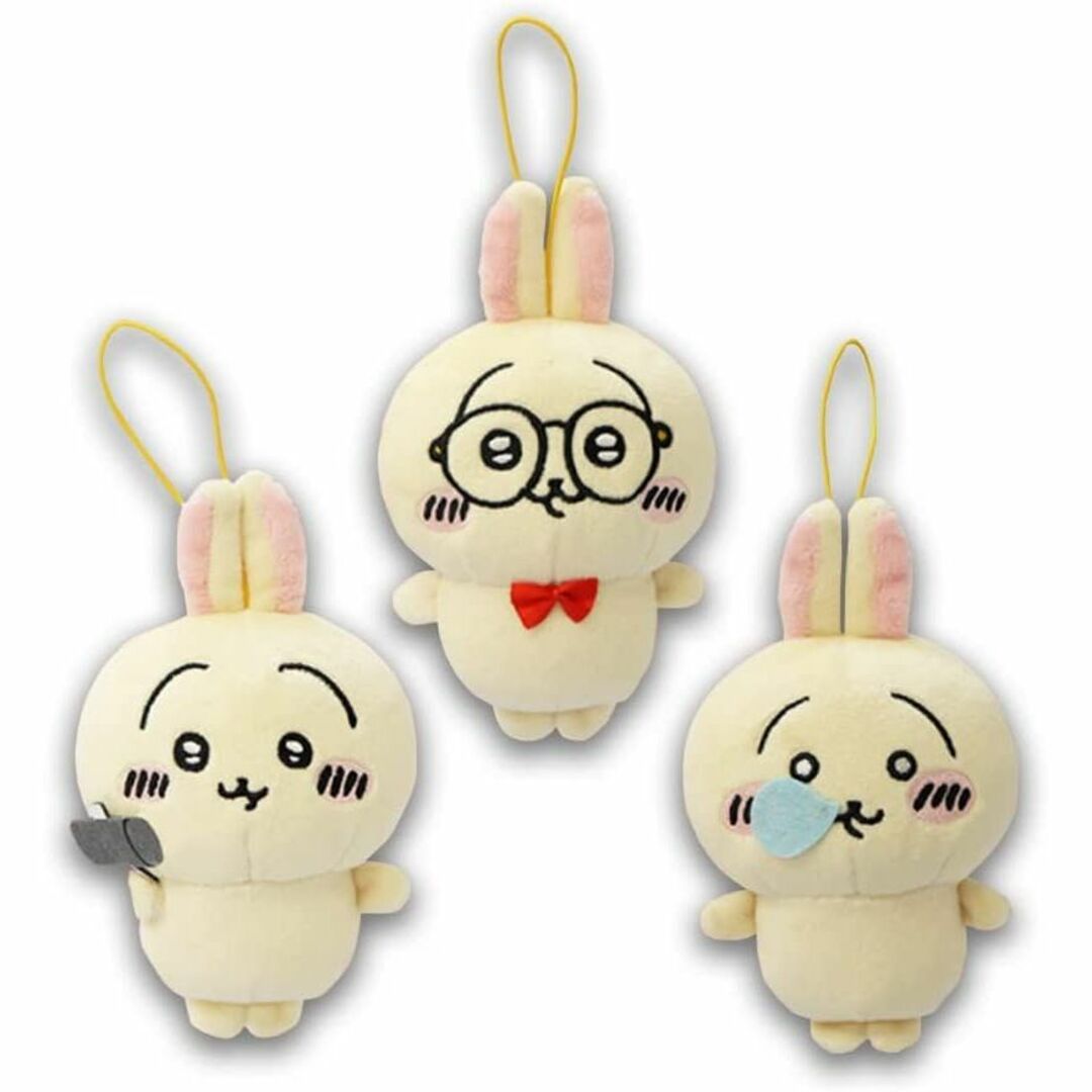 ちいかわ うさぎがいっぱい マスコット 約13㎝ 全3種セットの ちいかわ うさぎがいっぱい マスコット 約13㎝ 全3種セットの
