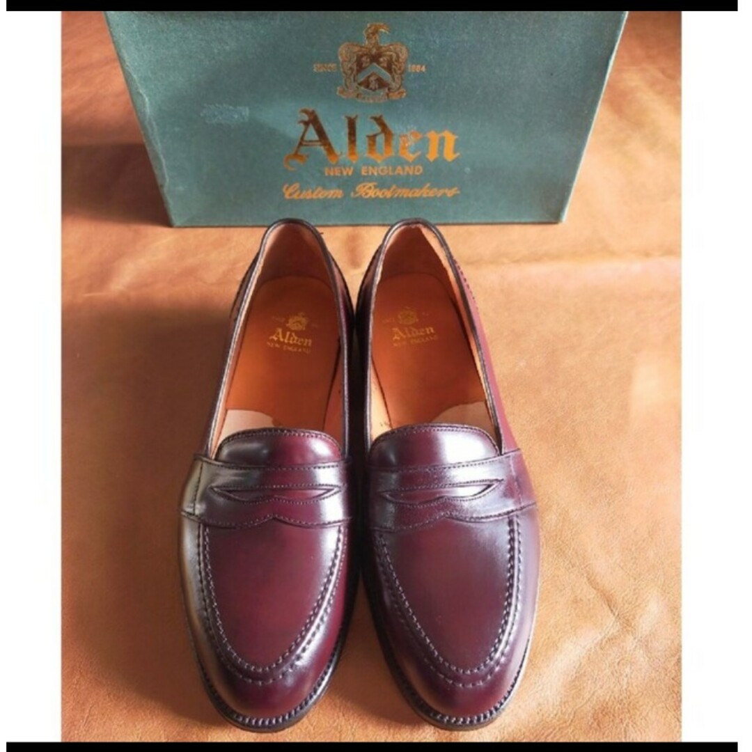 未使用　alden cordvan loafer size8.0D靴/シューズ