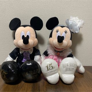 ディズニー(Disney)のミッキー＆ミニー　ぬいぐるみ　15周年(キャラクターグッズ)