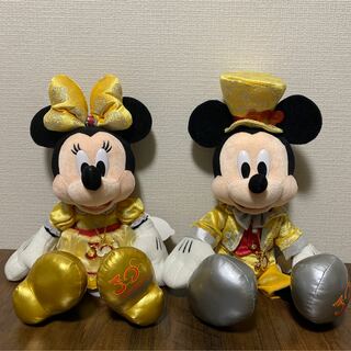 ディズニー(Disney)のミッキー＆ミニー　ぬいぐるみ　ディズニー30周年(キャラクターグッズ)