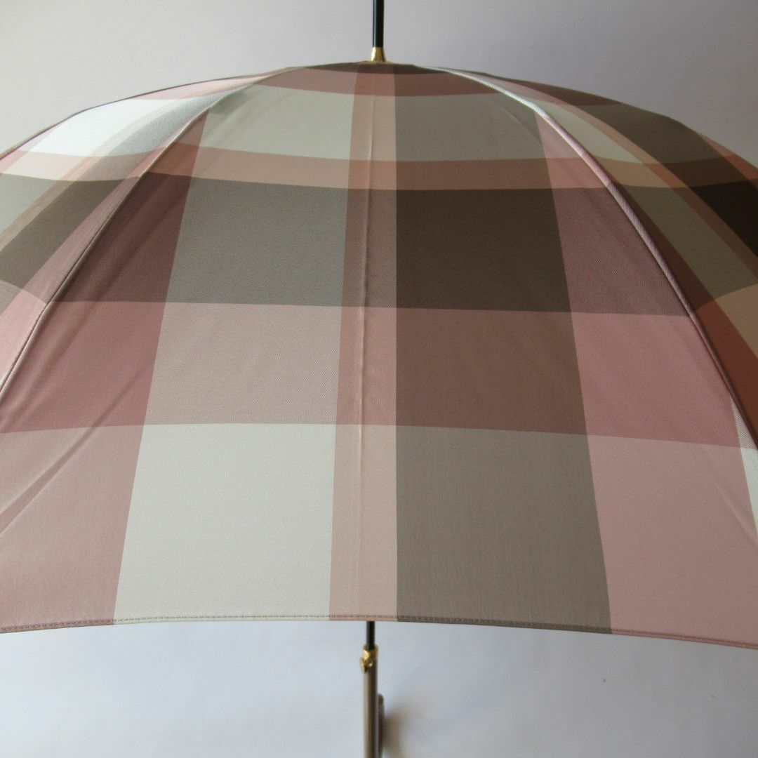 ブルーレーベルクレストブリッジ ピンク クレストブリッジチェック長傘 / 雨傘