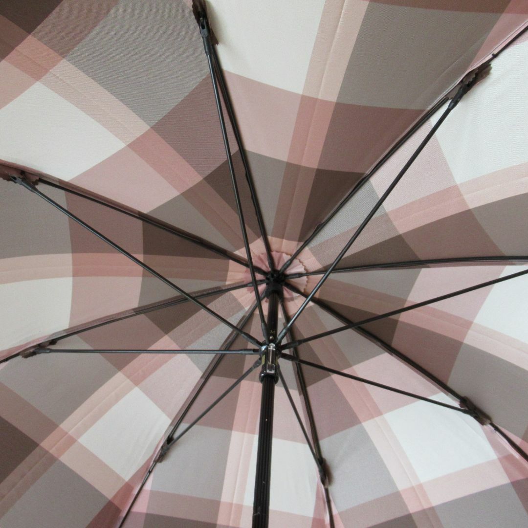 ブルーレーベルクレストブリッジ ピンク クレストブリッジチェック長傘 / 雨傘