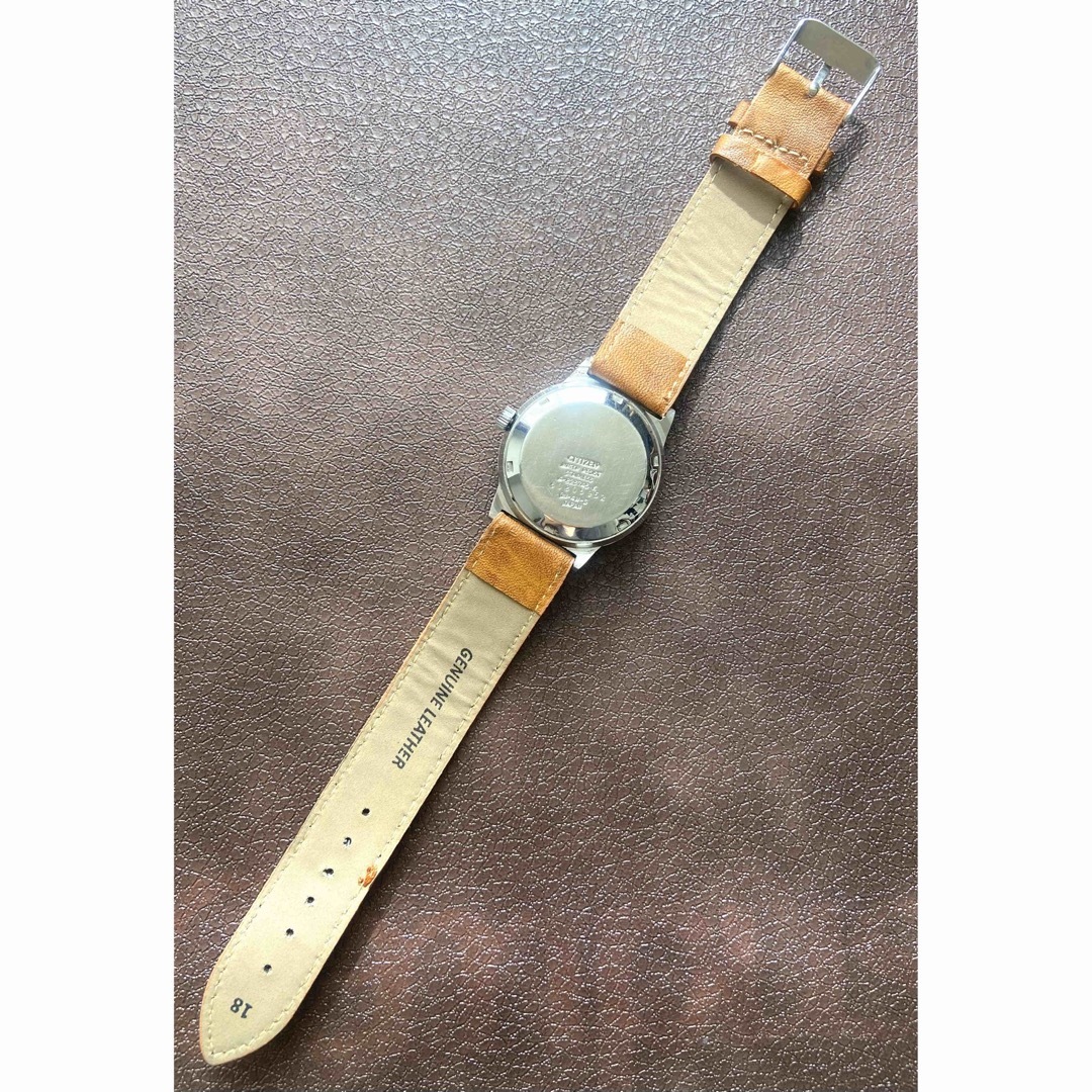 CITIZEN(シチズン)のヴィンテージ CITIZEN メンズ腕時計 機械式自動巻き ホワイト メンズの時計(腕時計(アナログ))の商品写真