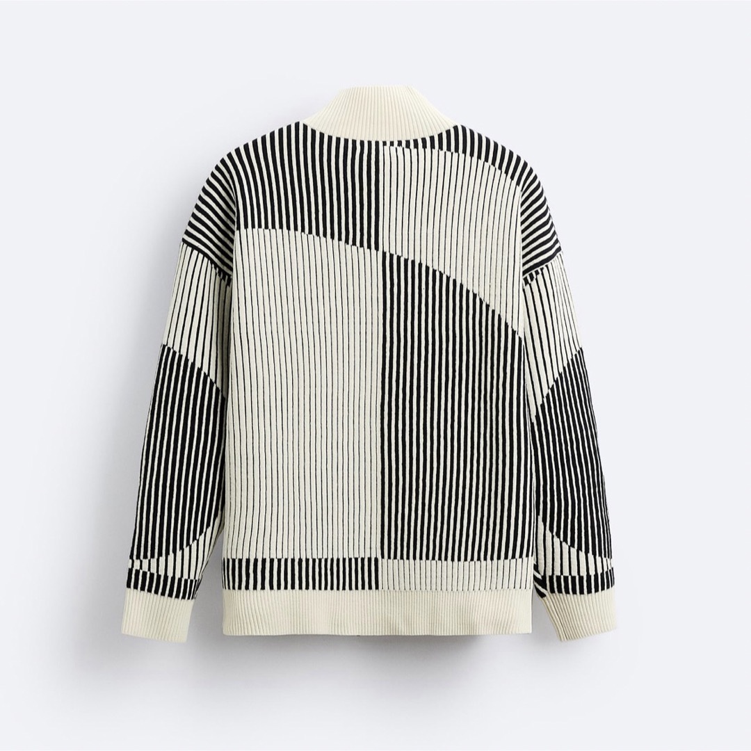 目黒蓮くん着用!!【新品】ZARA ザラ コントラスト シェニール カーディガン