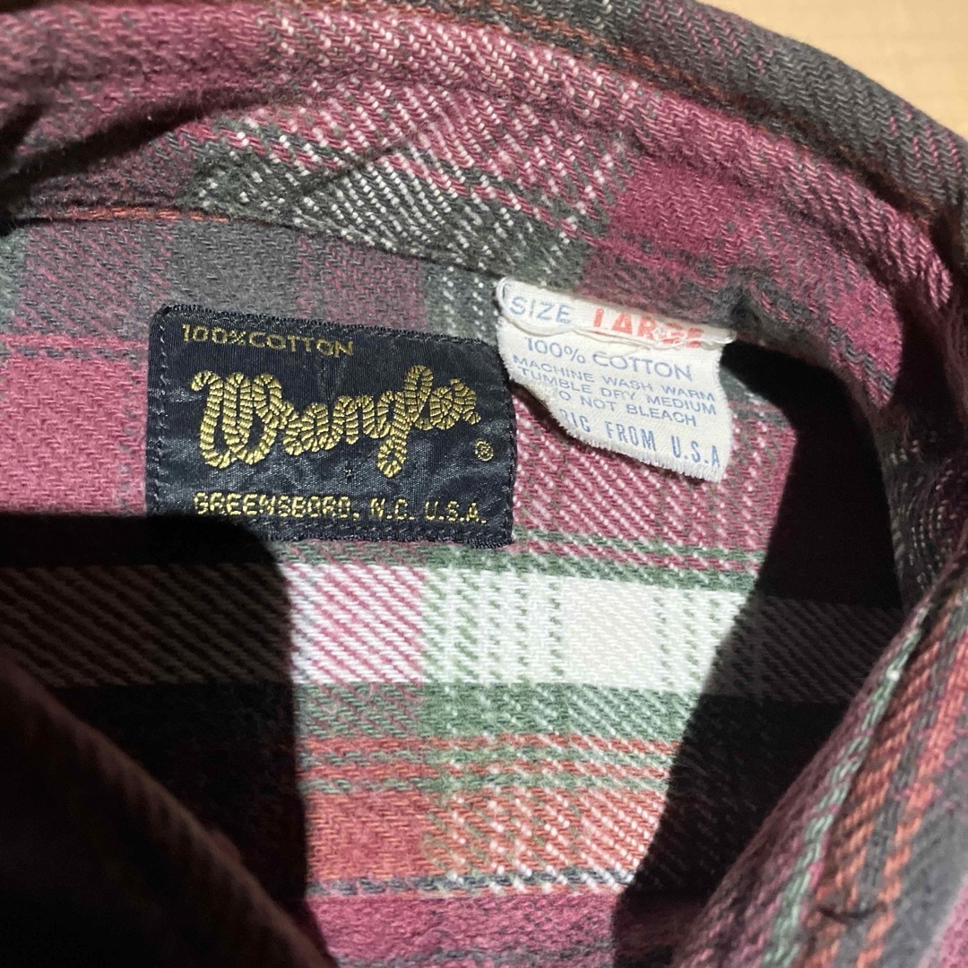 Wrangler(ラングラー)のラングラー wrangler へービーネルシャツ usa オンブレvintage メンズのトップス(シャツ)の商品写真