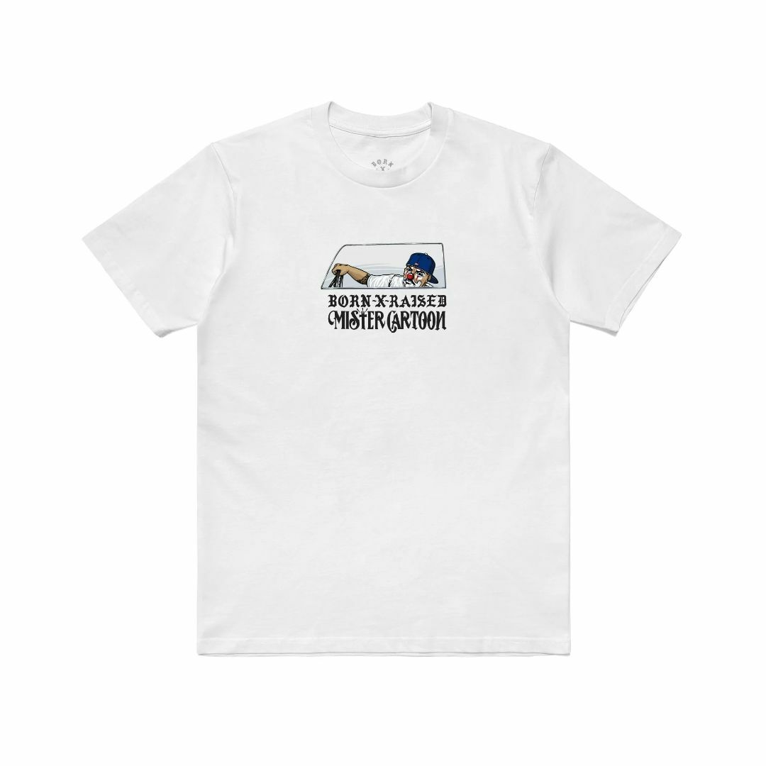 MR CARTOON BORN RAISED CRUISER TEE WHITE