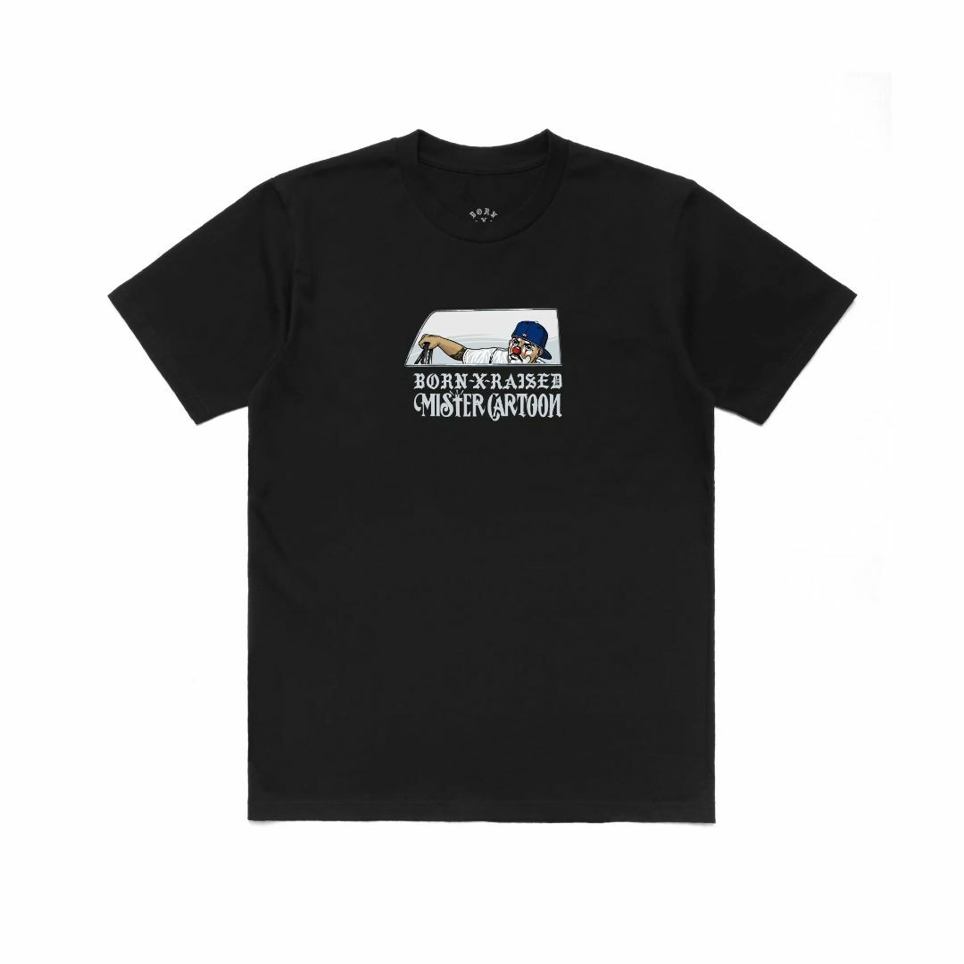 MR CARTOON BORN RAISED CRUISER TEE BLACK