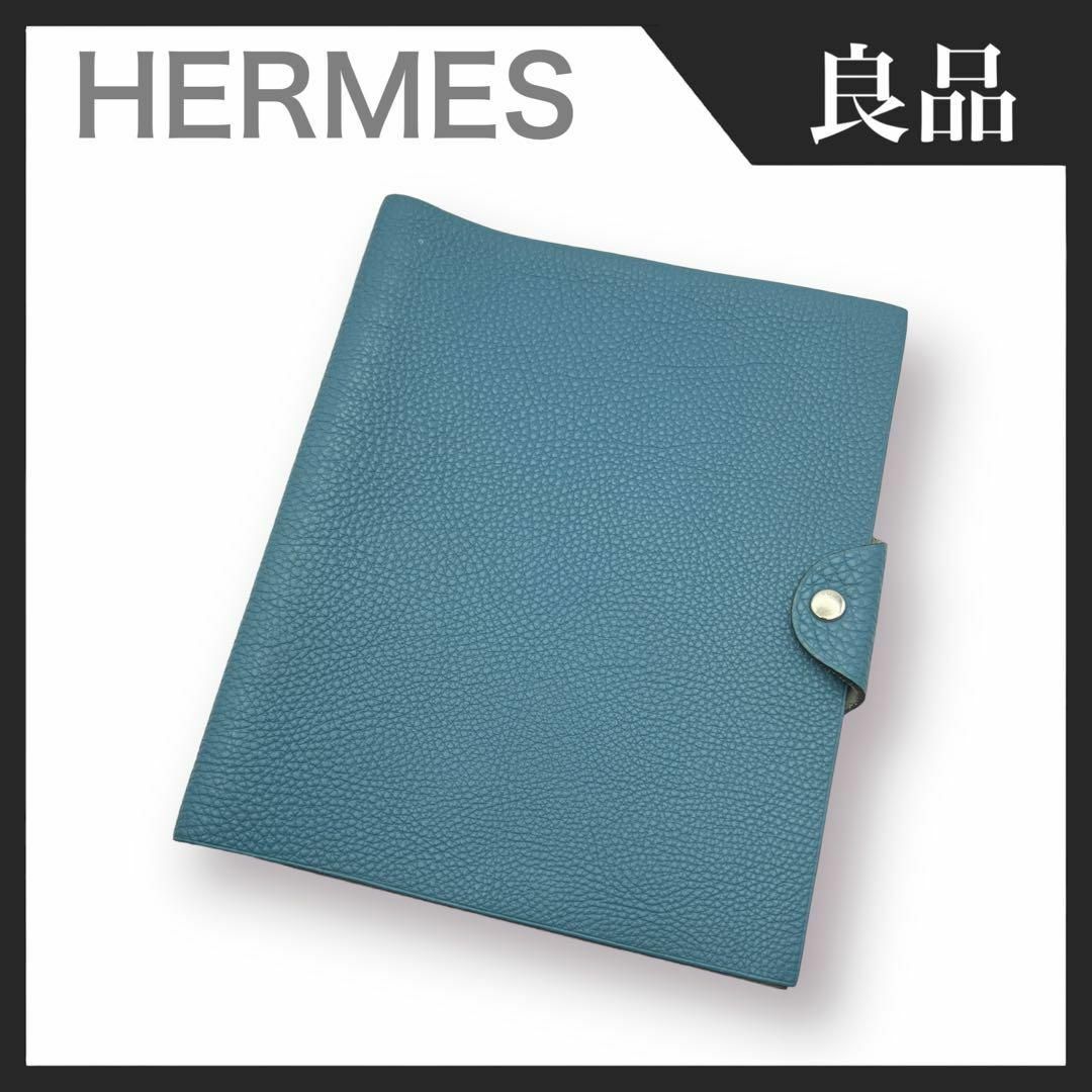 【良品】HERMES トリヨンクレマンス ユリスMM 手帳カバー ノートカバー