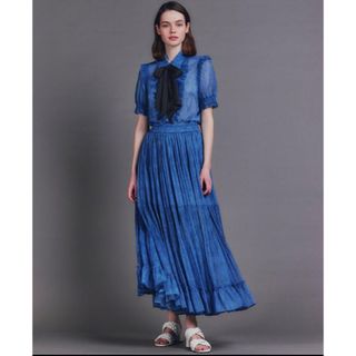 ダブルスタンダードクロージング(DOUBLE STANDARD CLOTHING)のダブルスタンダードクロージング　シフォンロングスカート(ロングスカート)