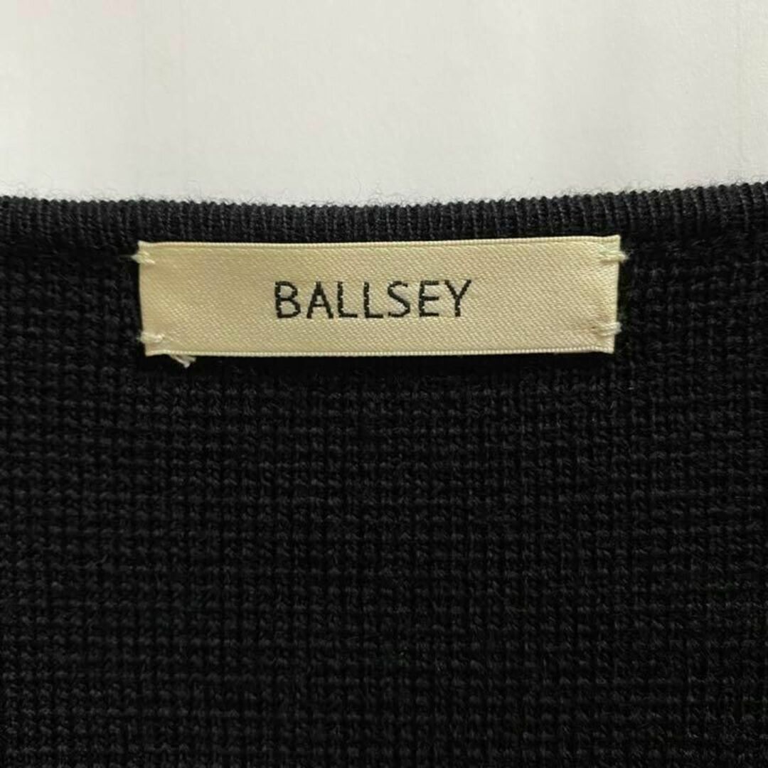 Ballsey(ボールジィ)のBallsey ボールジィ ウール ニット ロング ワンピース 美品 ブラック レディースのワンピース(ロングワンピース/マキシワンピース)の商品写真