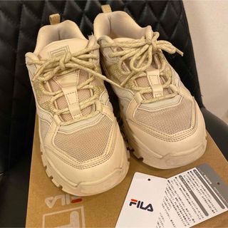 フィラ(FILA)のレア　Fila Z Buffer2 24cm フィラ ベージュ　オレンジ　厚底(スニーカー)