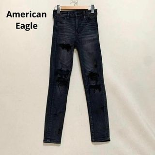 アメリカンイーグル(American Eagle)のアメリカン・イーグル　ダメージ　スキニー　パンツ(デニム/ジーンズ)