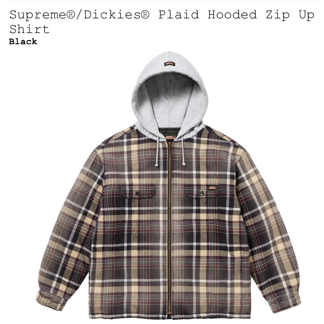 Supreme Dickies Plaid Hooded Zip