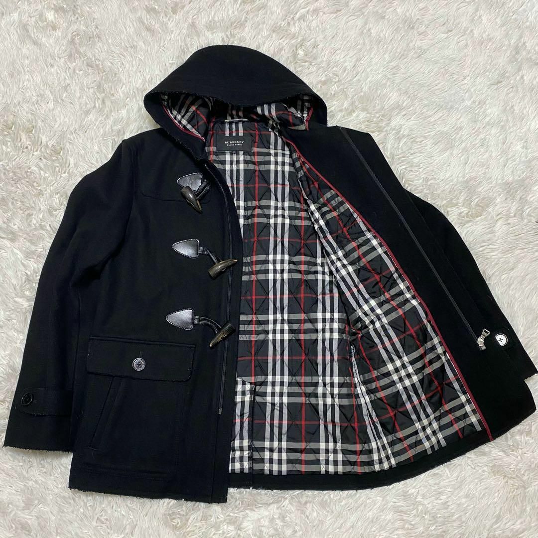 BURBERRY BLACKLABEL 裏ノバチェック ダッフルコート M-